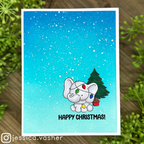 Simon Says Stamps and Dies Festive Elephants set897fe DieCember Christmas Card