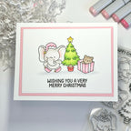 Simon Says Stamps and Dies Festive Elephants set897fe DieCember Christmas Card