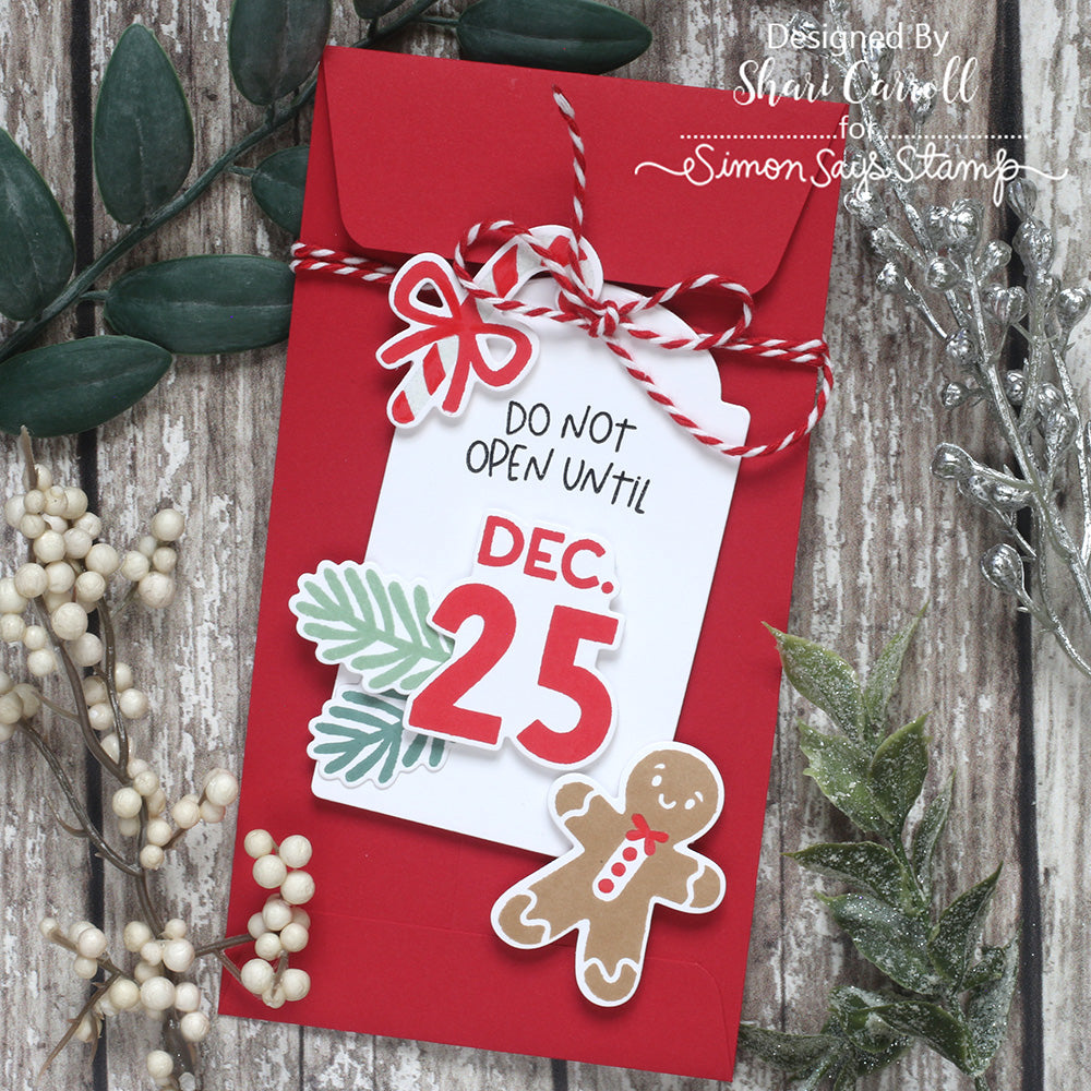 Simon Says Stamp Festive Merriment Wafer Dies 1481sdc And Everything Nice Christmas Tag
