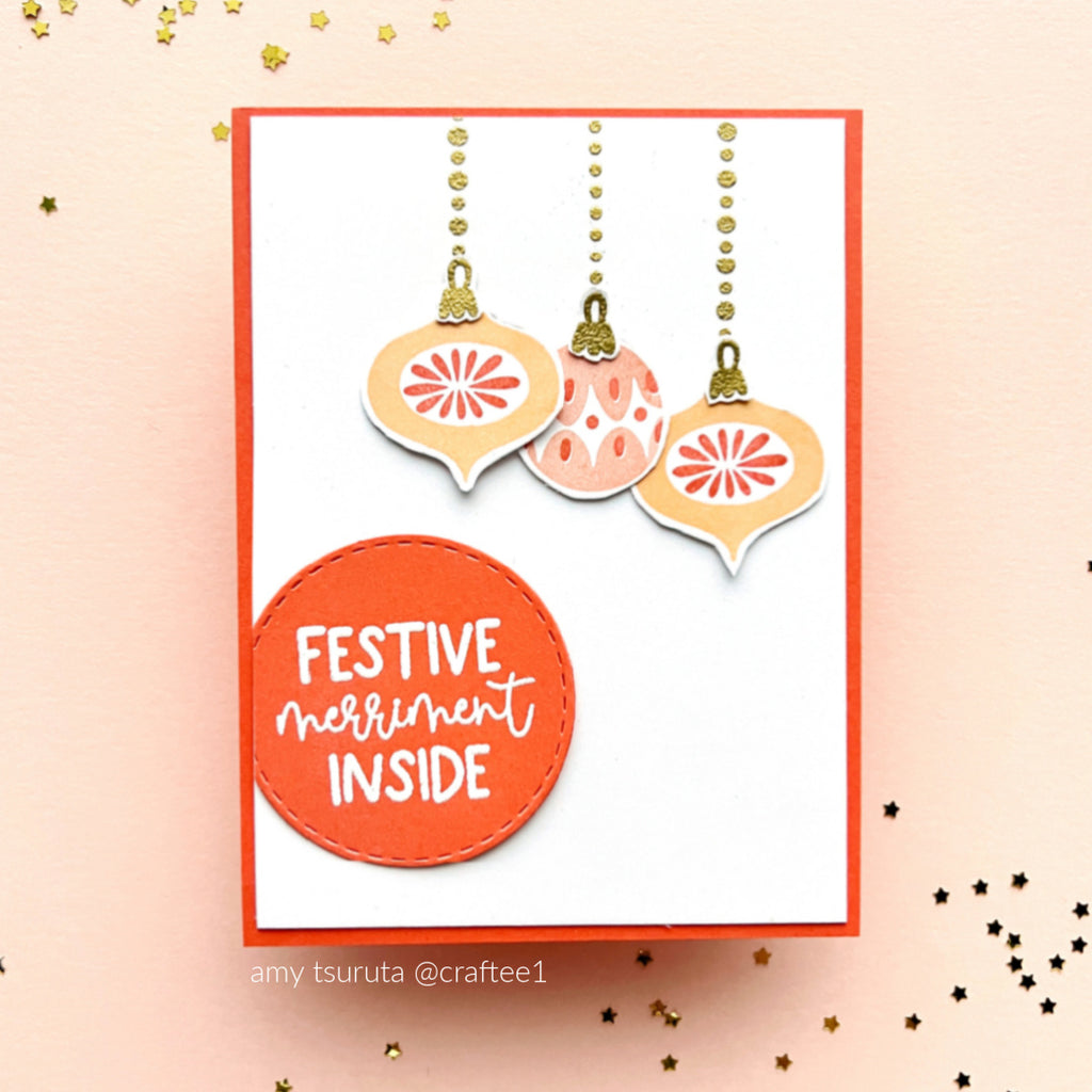 Simon Says Clear Stamps Festive Merriment 2330ssc And Everything Nice Christmas Card