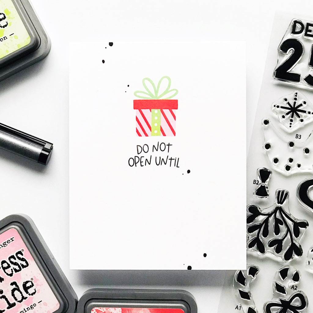 Simon Says Clear Stamps Festive Merriment 2330ssc And Everything Nice Christmas Card