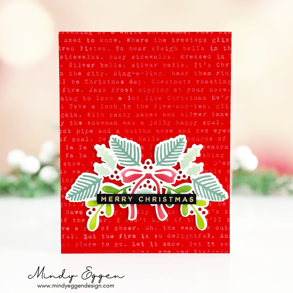Simon Says Stamp Festive Swag Wafer Die 1337sdc Christmas Card | color-code:ALT08