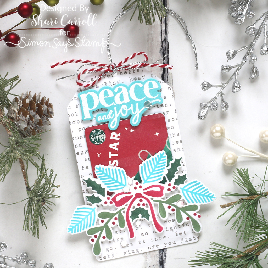 Simon Says Stamp Stencils and Die Festive Swag set1221fs Christmas Gift Card Holder | color-code:ALT03