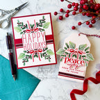 Simon Says Stamp Set of 5 Stencils Festive Swag 1086stc Christmas Card and Tag | color-code:ALT07