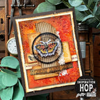 Tim Holtz Field Notes Stamps with Simon Says Stamp Dies Bundle setfn26 intage Butterfly Card