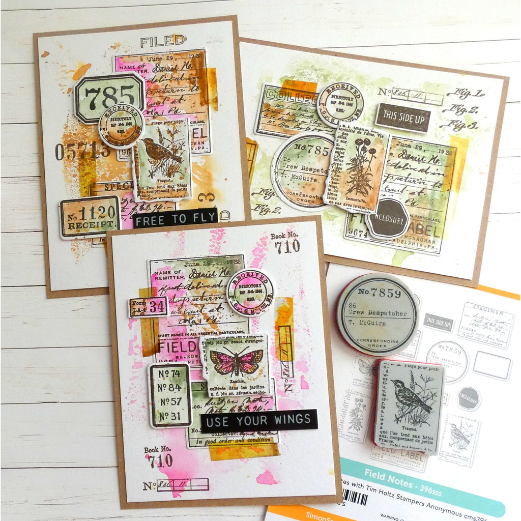 Simon Says Stamp Field Notes Wafer Dies 396sss Vintage Cards | color-code:ALT05