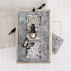 Tim Holtz Field Notes Stamps with Simon Says Stamp Dies Bundle setfn26 Vintage Card