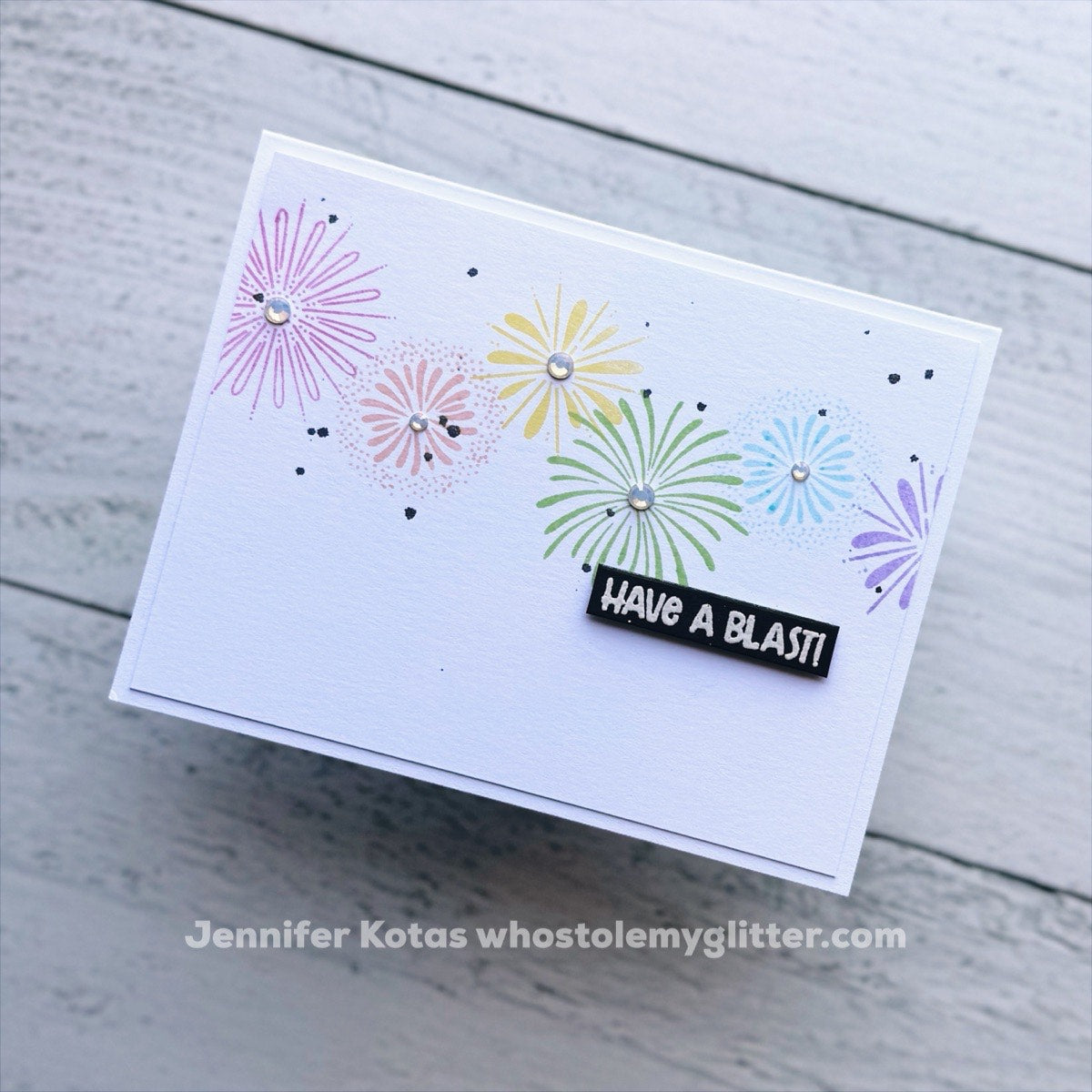 Simon Says Stamps and Dies Firework Friends set1019ff Friend Like You Enjoy Card