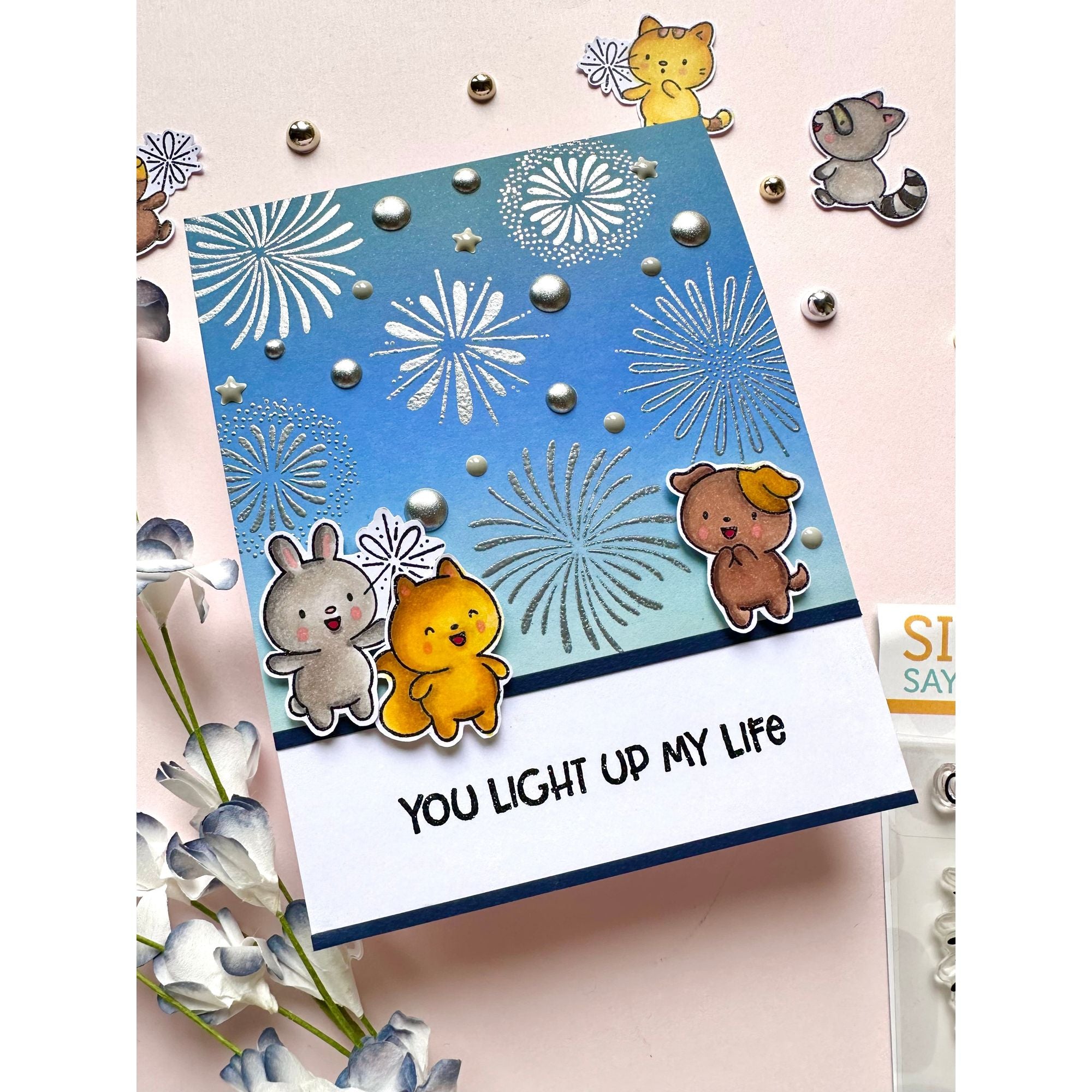 Simon Says Stamp Firework Friends Wafer Dies 1371sdc Friend Like You Friend Card