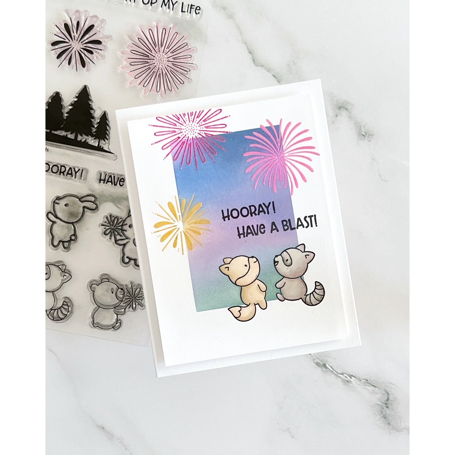 Simon Says Clear Stamps Firework Friends 2256ssc Friend Like You Enjoy Card