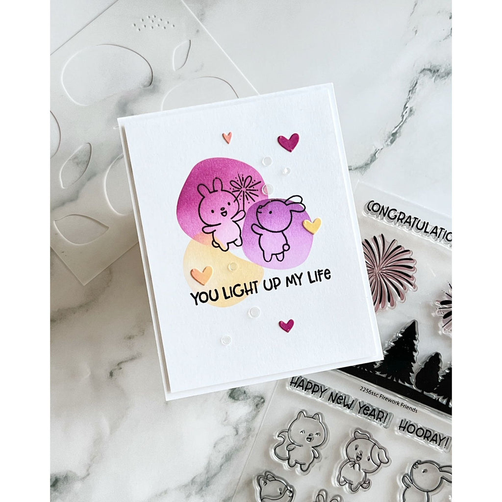 Simon Says Clear Stamps Firework Friends 2256ssc Friend Like You Friend Card