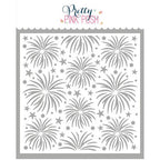 Pretty Pink Posh FIREWORKS Stencil