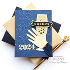 Simon Says Stamp Embossing Folder Fireworks sf338 Season Of Wonder New Years Card
