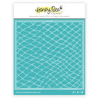 Honey Bee Fish Net Background Stencil hbsl-129 in package