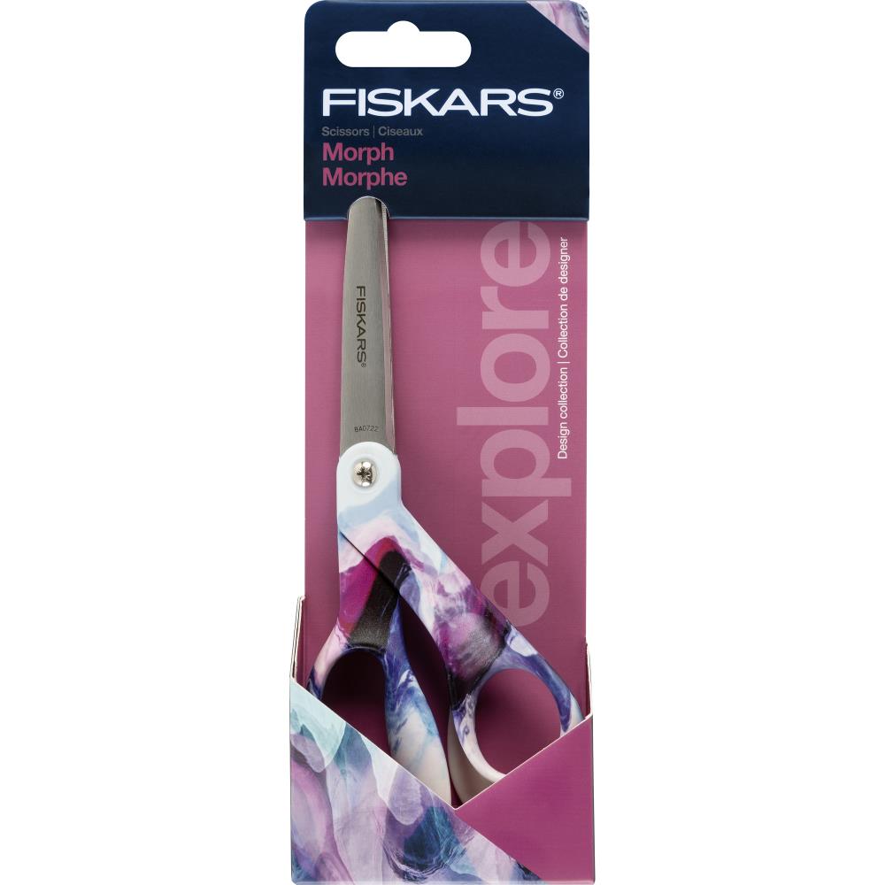 Fiskars Morph 8 Inch Scissors Explore Collection in packaging