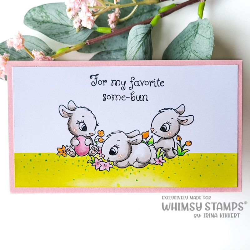 Whimsy Stamps Easter Bunnies NoFuss Masks wsnfm31 springtime