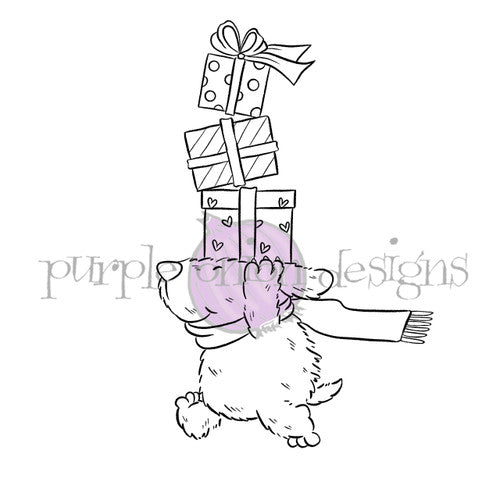 Purple Onion Designs Flappy's Christmas Delivery Cling Stamp pod5003