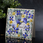 Simon Says Stamp Leafdance Flowers and Frame Wafer Dies s1129 Every Happiness Bibi Cameron Hummingbird Floral Friend Card | color-code:ALT03