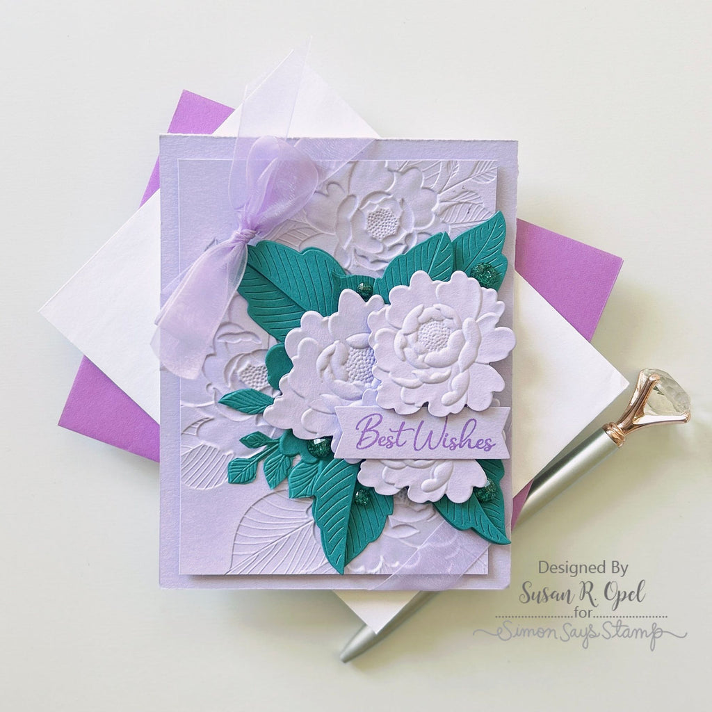Simon Says Stamp Embossing Folder And Dies Floral Clusters sfd312 Out Of This World