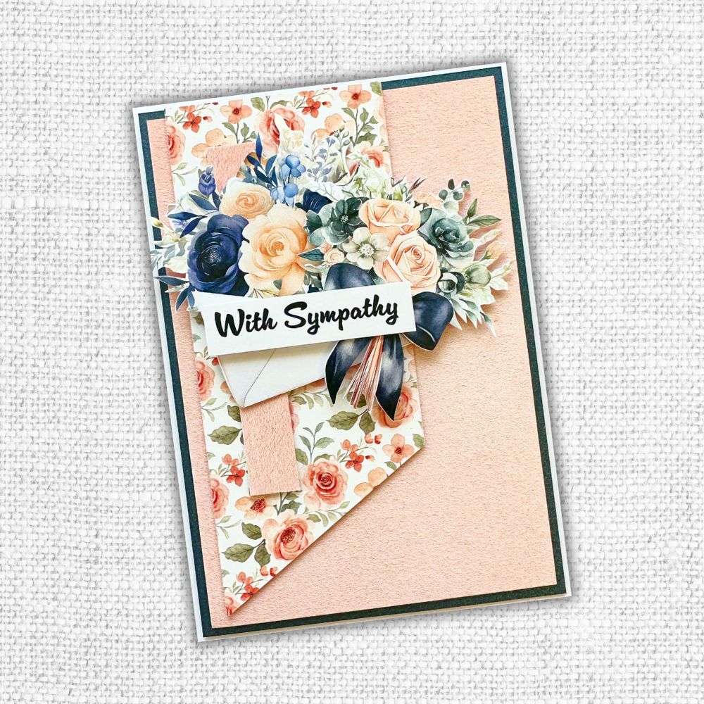 Paper Rose Floral Envelopes Cut Aparts Sheets 30927 sympathy