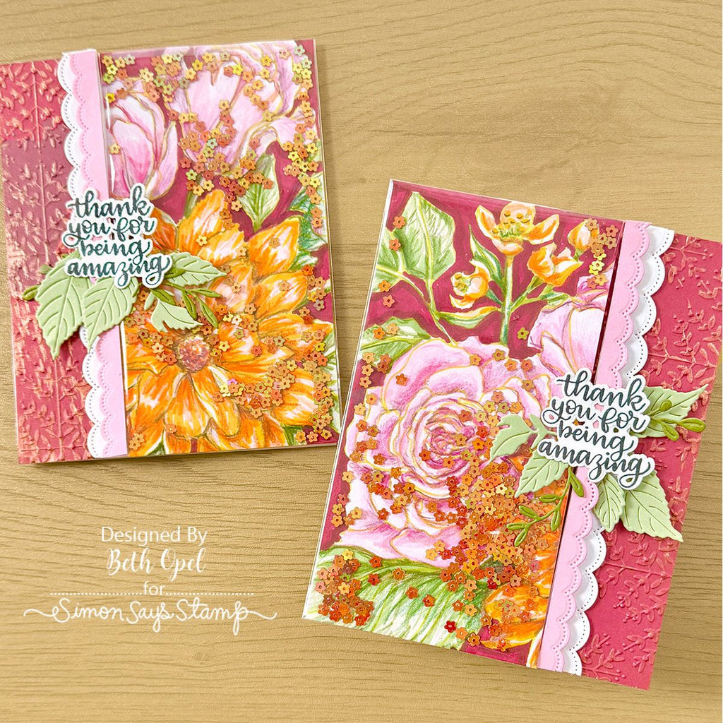 Simon Says Clear Stamp Floral Follies Background 1414ss Stamptember