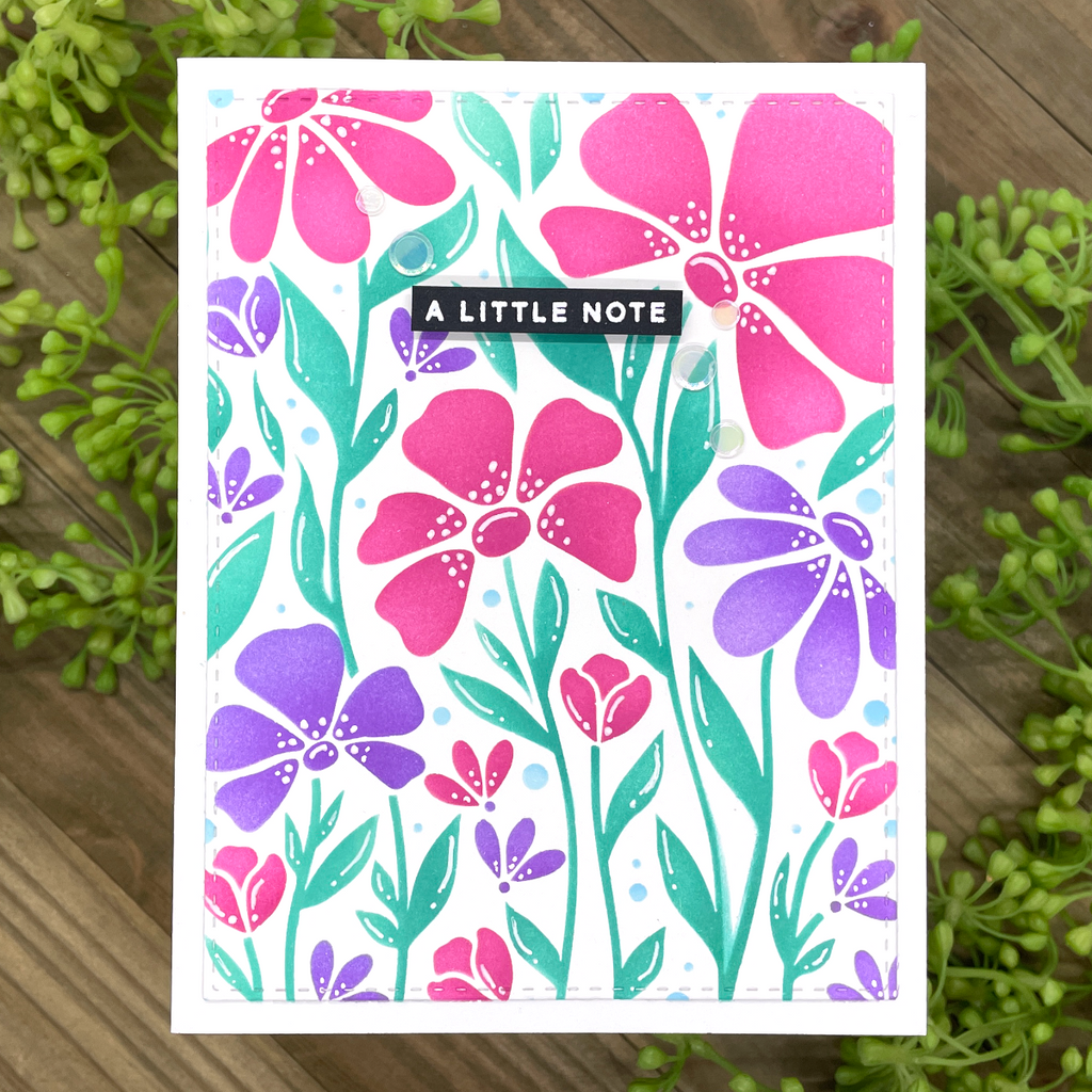 Simon Says Stamp Stencils Floral Whimsy ssst221683 Stamptember A Little Note Card | color-code:ALT03