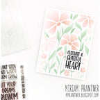 Simon Says Stamp Stencils Floral Whimsy ssst221683 Stamptember Grateful Heart Card