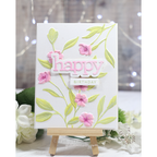 Simon Says Stamp Embossing Folder Floral Bunches sf501 Moments in Time Birthday Card | color-code:ALT07