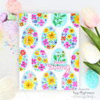 Simon Says Stamp Embossing Folder and Cutting Die Floral Easter Eggs sfd517 Favorite Things Spring Card | color-code:ALT03