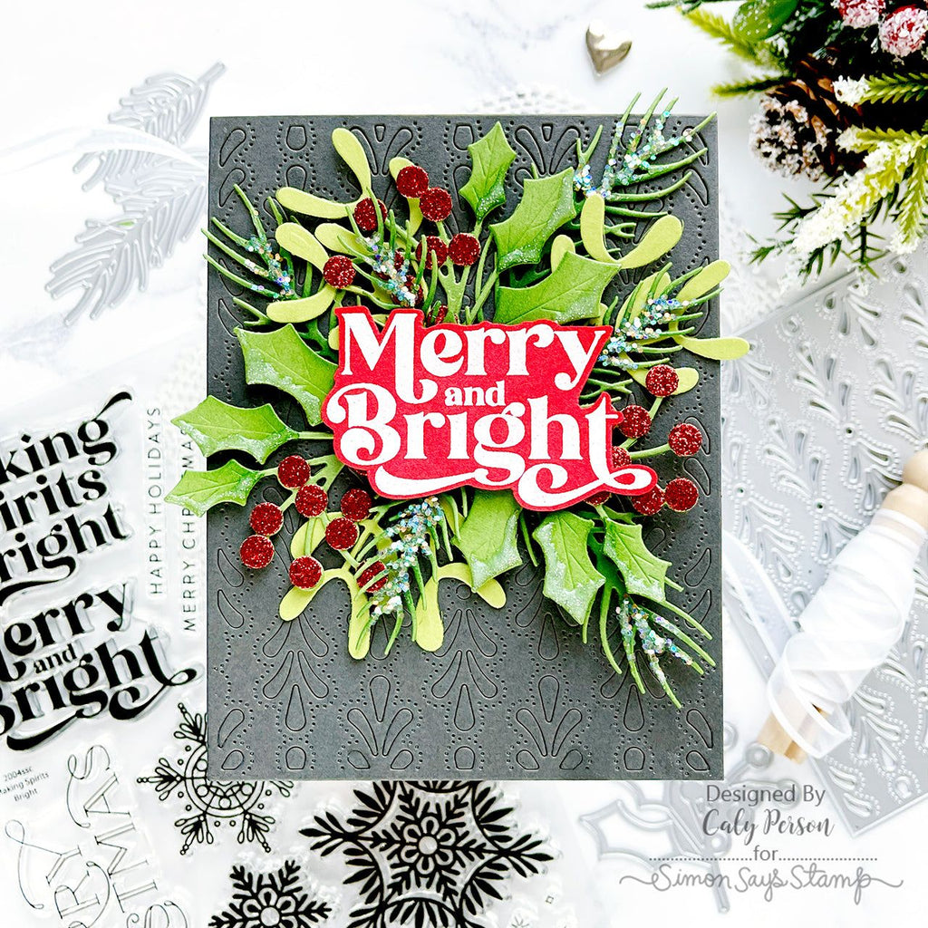 Simon Says Stamp Florence Plate Wafer Dies s898 Diecember Christmas Card | color-code:ALT01