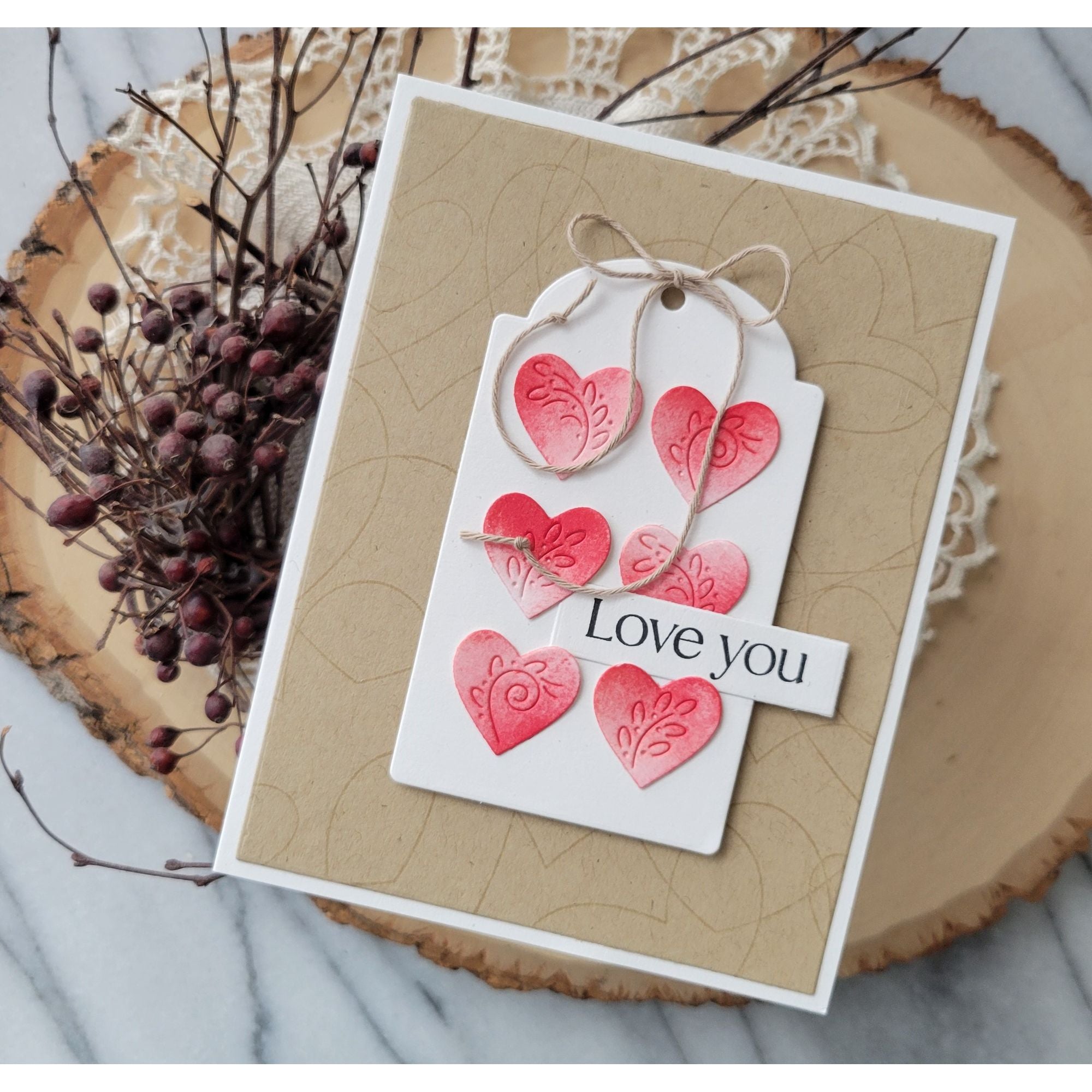 Simon Says Stamp Flourish Heart Trio s1112 Heart to Heart