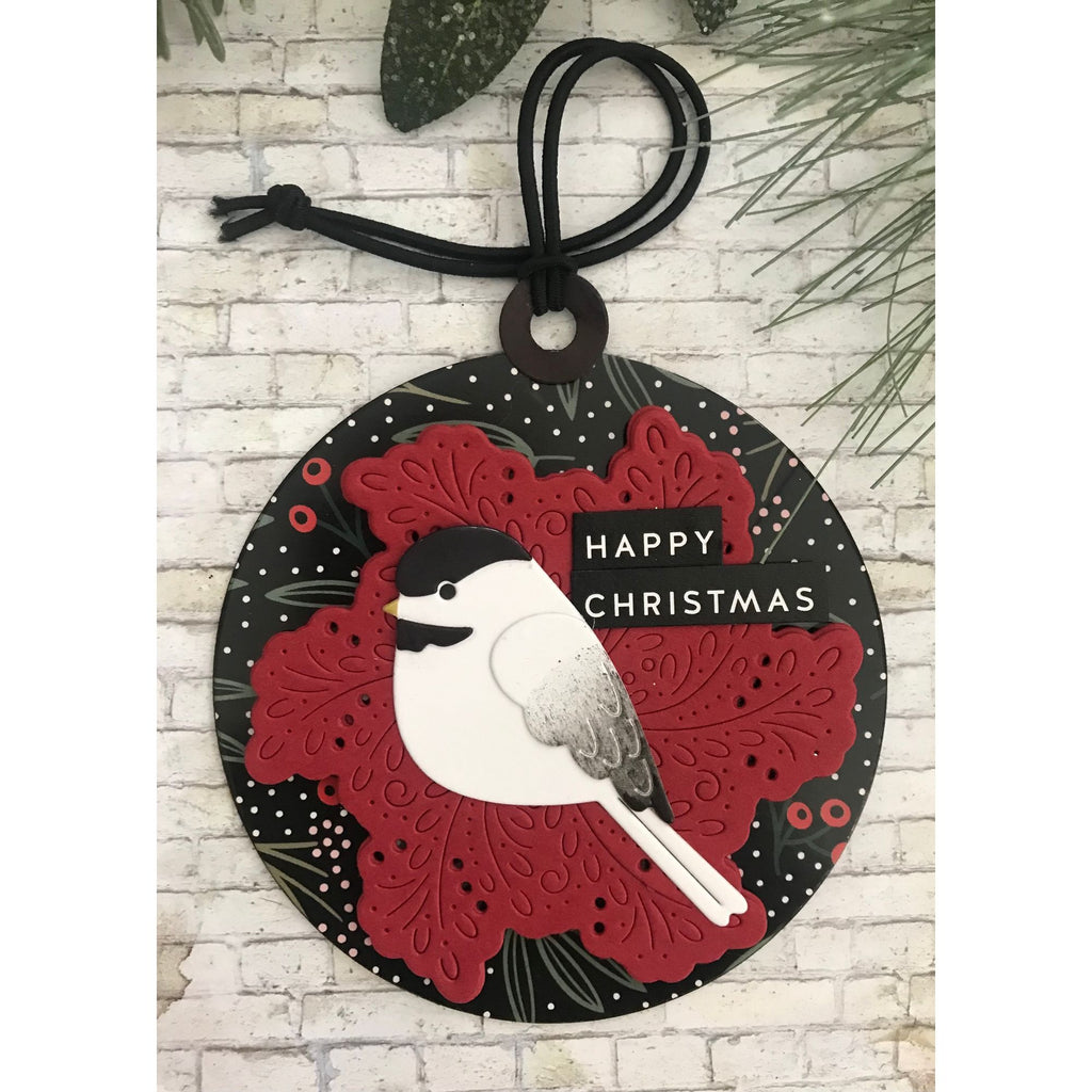 Simon Says Stamp Flourish Medallion Wafer Dies s1114 DieCember Christmas Tag