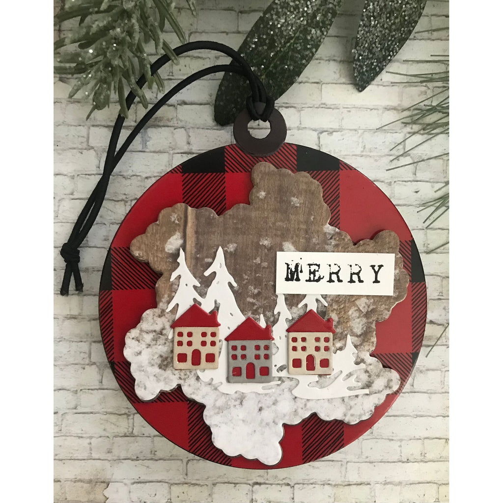 Simon Says Stamp Flourish Medallion Wafer Dies s1114 DieCember Christmas Tag