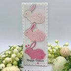 Simon Says Stamp Flourish Rabbit Wafer Dies s1122 Beautiful Moments Easter Card