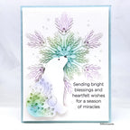 Simon Says Stamp Flourish Bear Wafer Dies s1078 DieCember Christmas Card