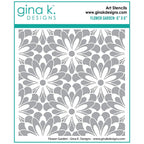 Gina K Designs FLOWER GARDEN Stencil skdst40
