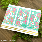 Simon Says Stamp Flower Block Wafer Dies 1039sdc Be Bold Birthday Card