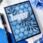 Simon Says Stamp Embossing Folder Flower Buds Unfolding sf396 Celebrate Anniversary Card | color-code:ALT02