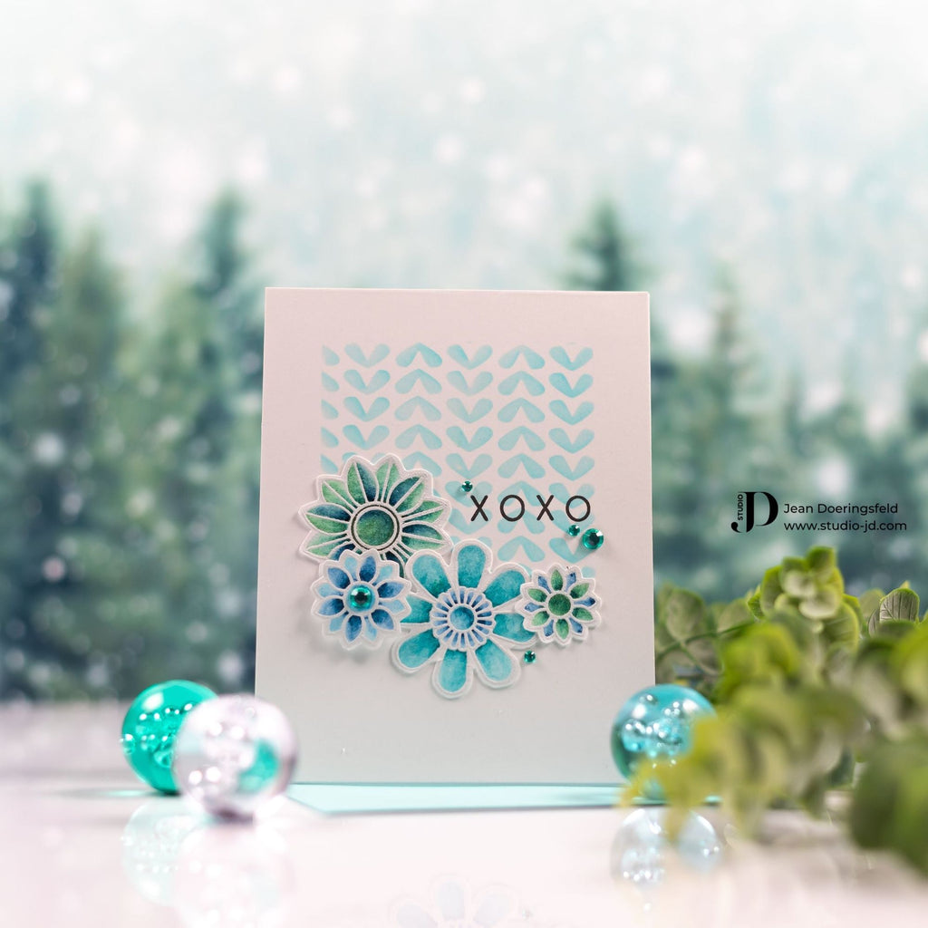 Simon Says Clear Stamps Flower Love sss202808c Smitten Love Card | color-code:ALT02