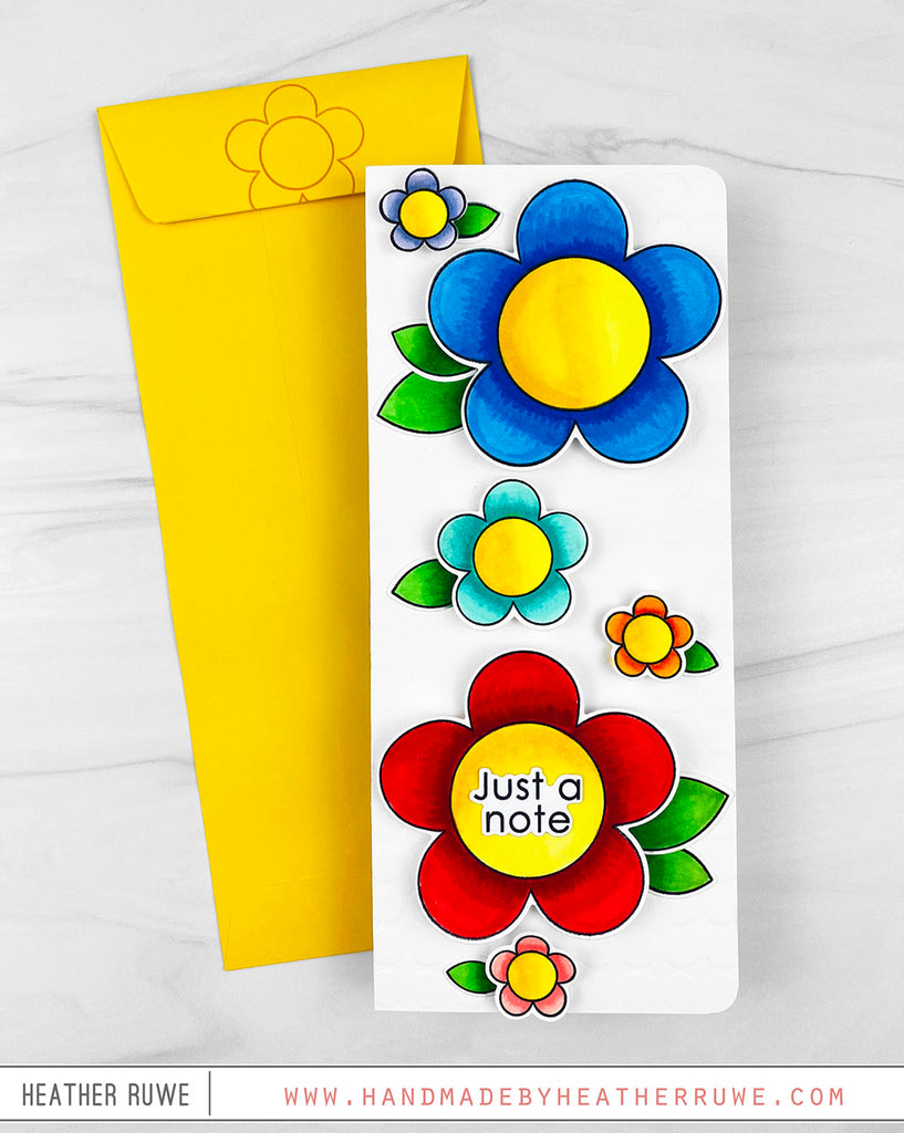 Simon Says Stamp Flower Power Wafer Dies 1014sdc Celebrate Just a Note Card | color-code:ALT06