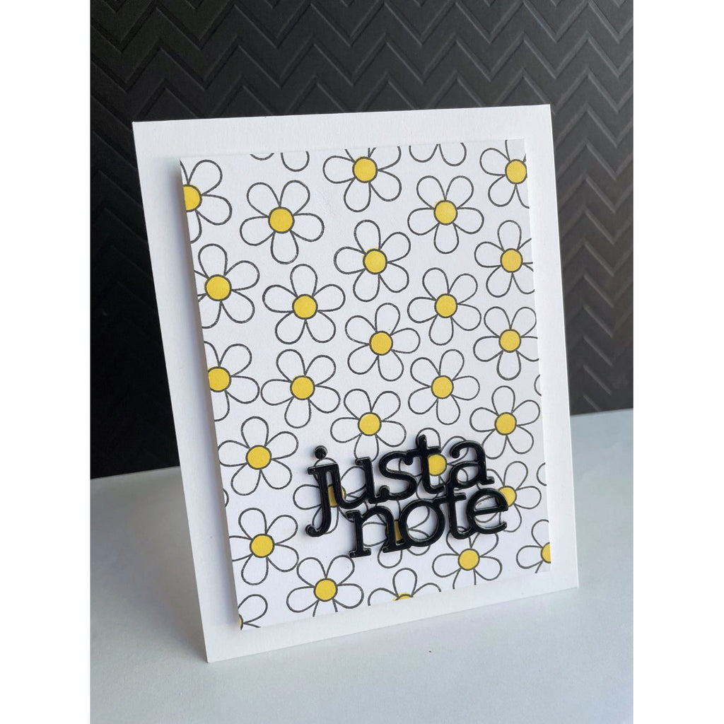 Simon Says Clear Stamps Flower Power 2008ssc Just a Note Card | color-code:ALT03