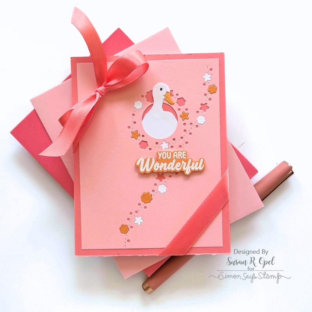 Simon Says Stamp Flower Breeze Wafer Dies s994 You Are My Favorite Wonderful You Card