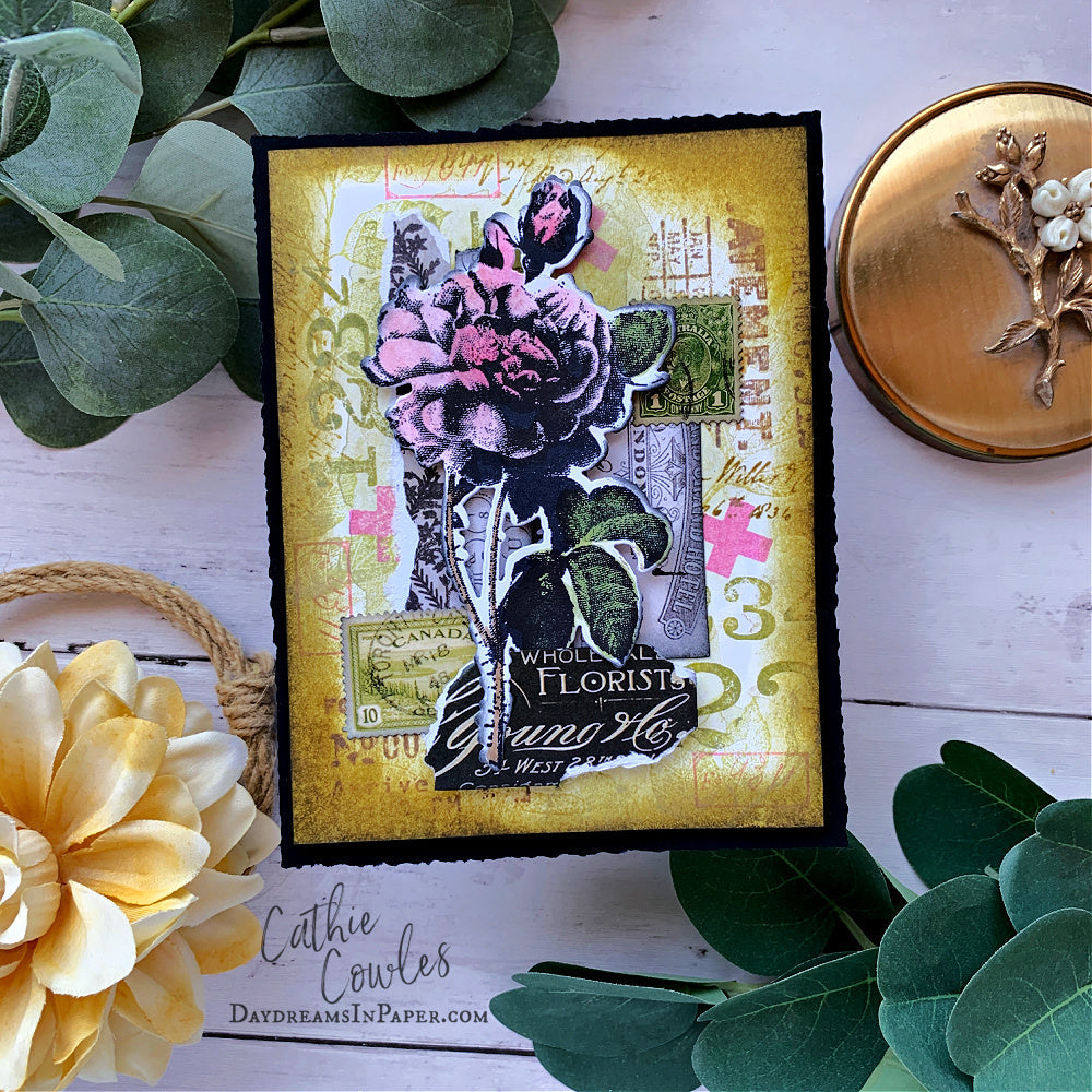 Simon Says Stamp Flower Shop Wafer Dies sss401 Sunny Vibes Floral Card