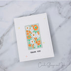 Simon Says Clear Stamps Flower Block 3027ssc Be Bold Thank You Card