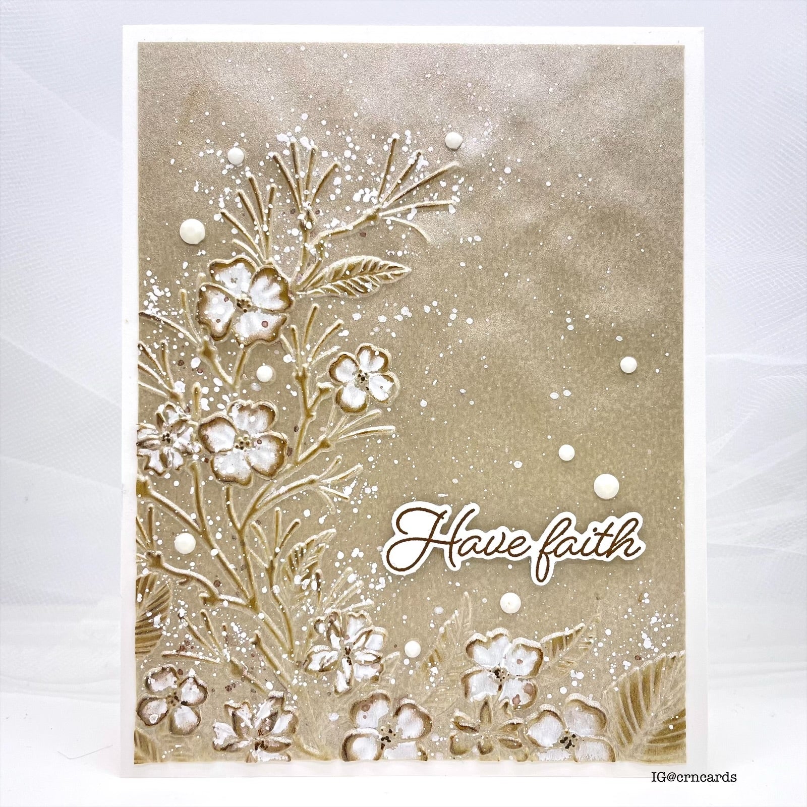 Simon Says Stamps and Dies Flowering Frame set962ff You Are My Favorite Have Faith Card