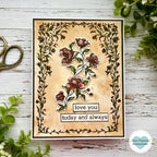 Simon Says Clear Stamps Flowering Frame 2187ssc You Are My Favorite Love You Card