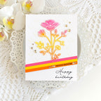 Rainbow Splash Stamps and Dies Enchanted Blooms rs26set Birthday Card | color-code:ALT01