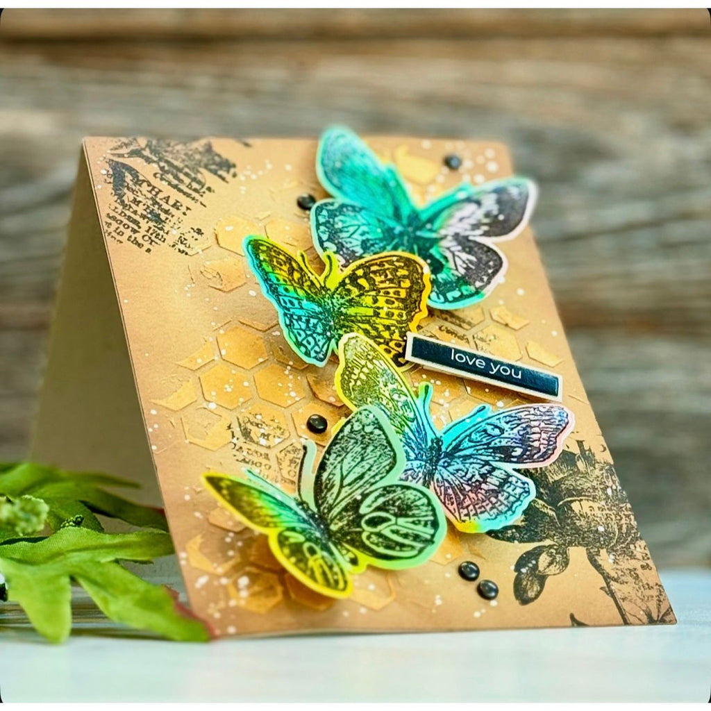 Simon Says Stamp Flutter Wafer Dies 294sss Love You Card