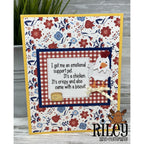 Riley And Company Funny Bones Emotional Support Chicken Cling Rubber Stamp rwd-1178 chicken dinner