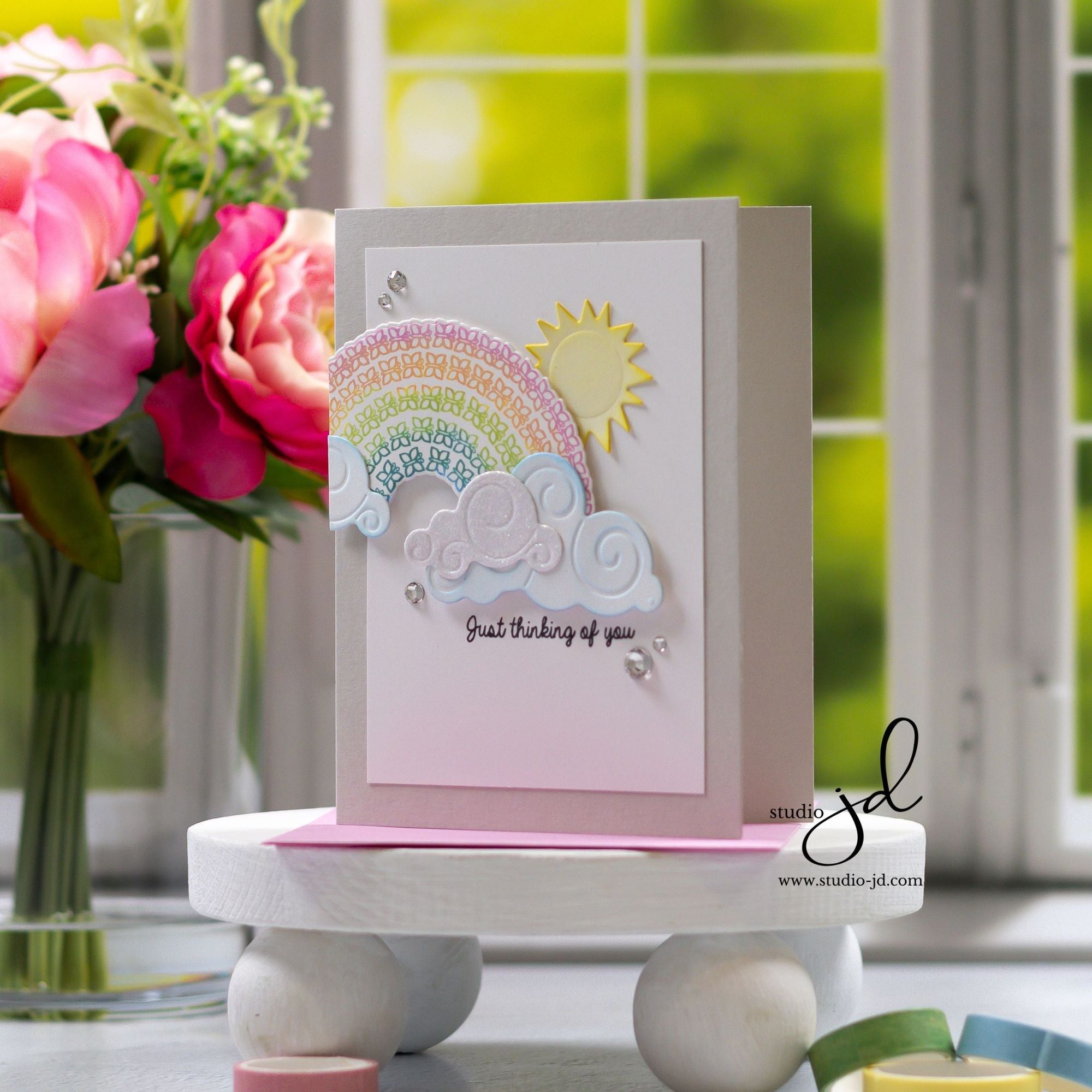 Simon Says Stamp Fog A2 Side-Fold Scored Cards 100# 10 Pack fa2side Sunny Vibes Thinking of You Card